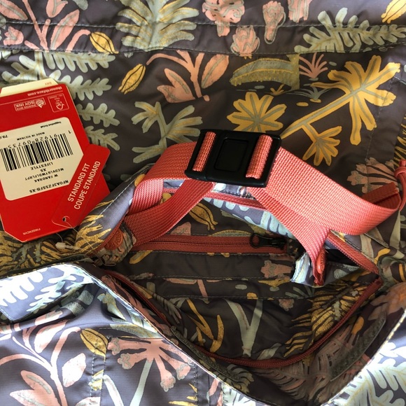 North Face Fanorak Hooded Jacket Woodland Floral - Picture 5 of 8